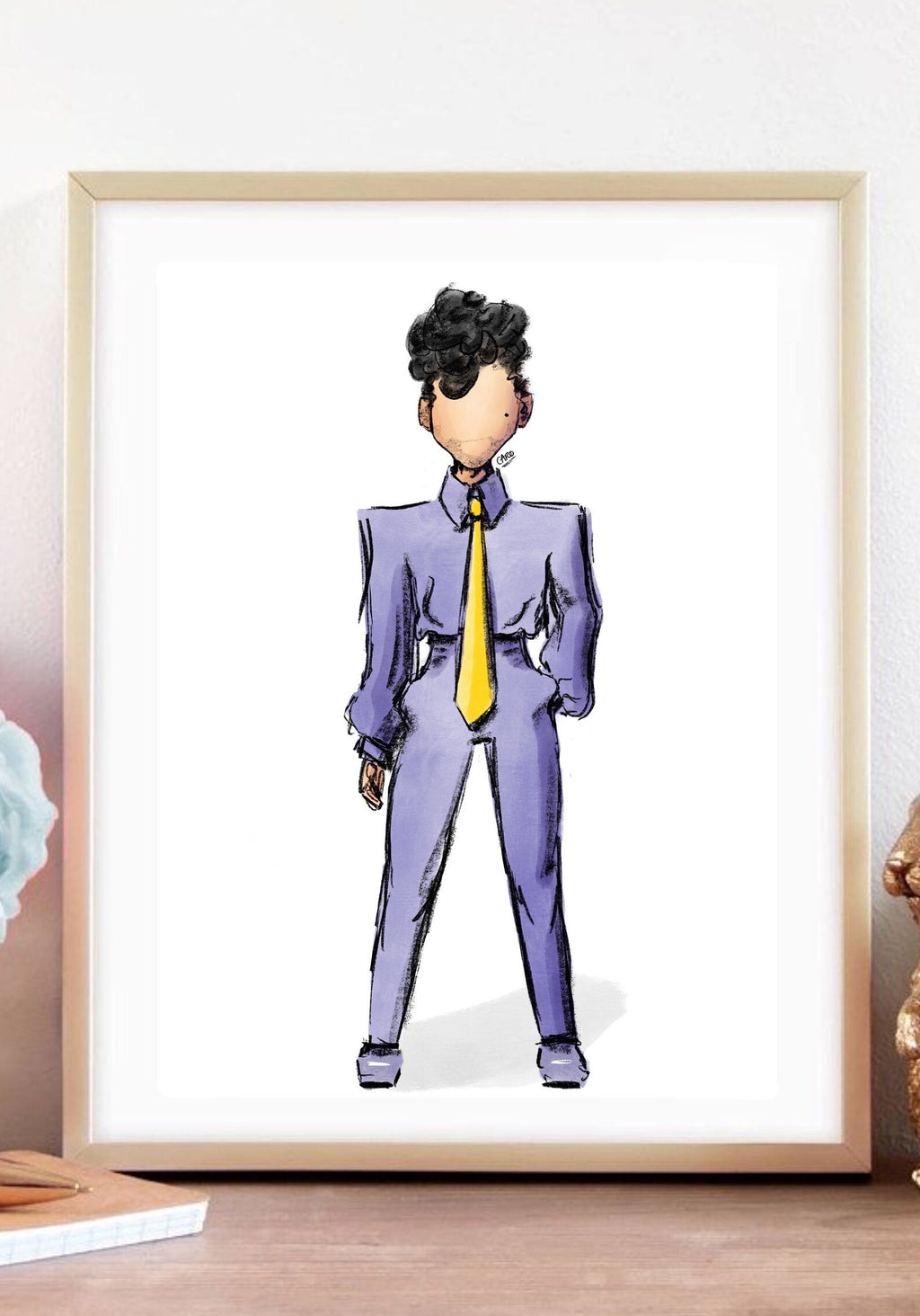 "Glam Slam '92 Purple" Prince Inspired Art Print