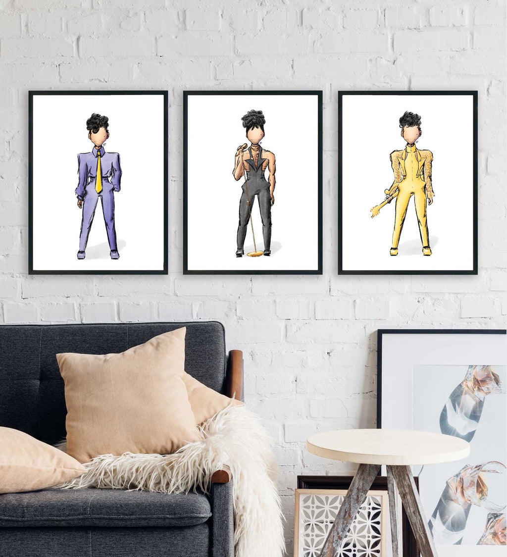 "Glam Slam '92 Purple" Prince Inspired Art Print