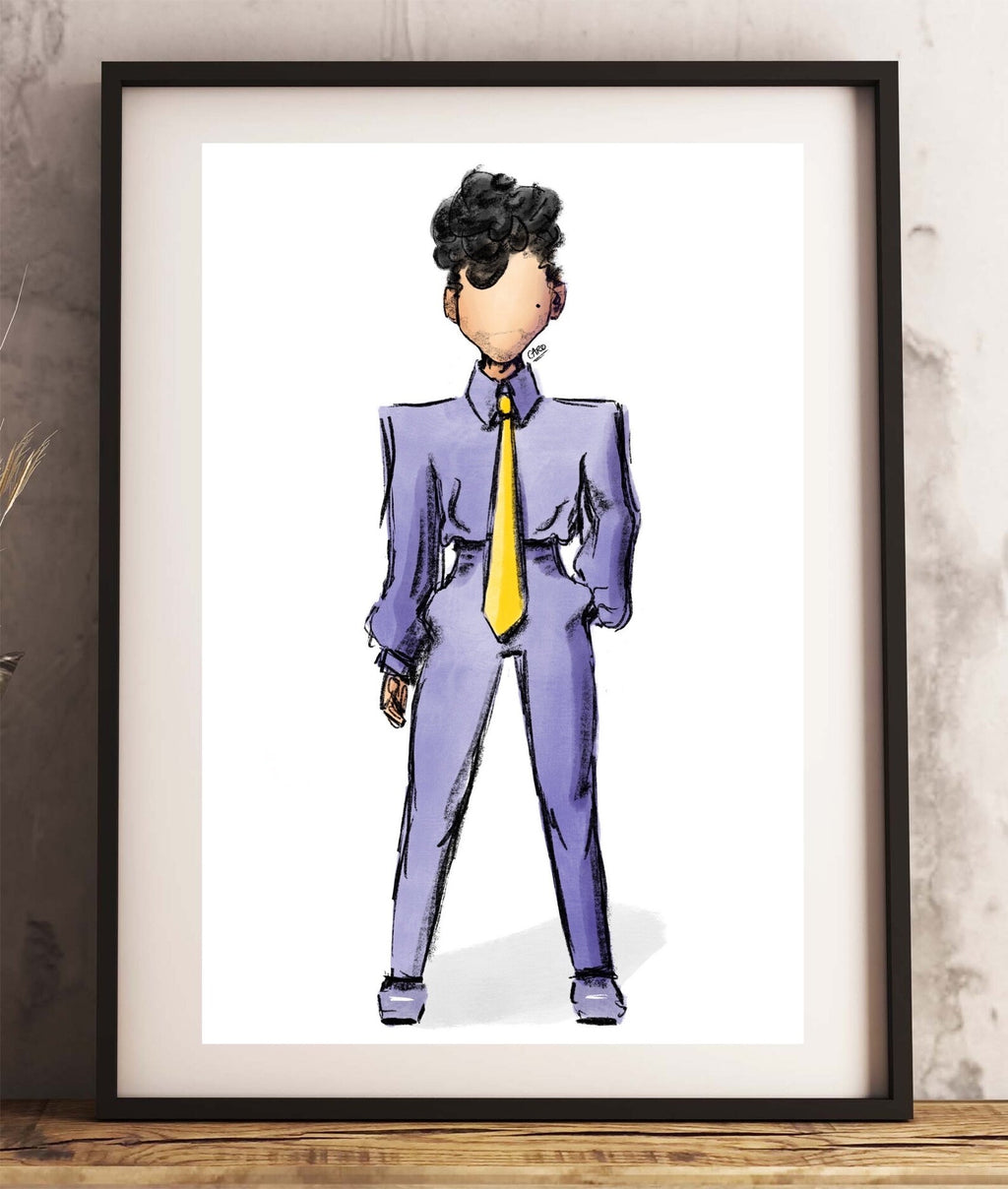 "Glam Slam '92 Purple" Prince Inspired Art Print