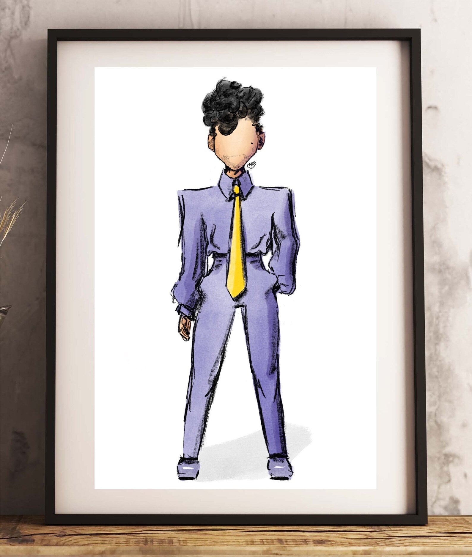"Glam Slam '92 Purple" Prince Inspired Art Print
