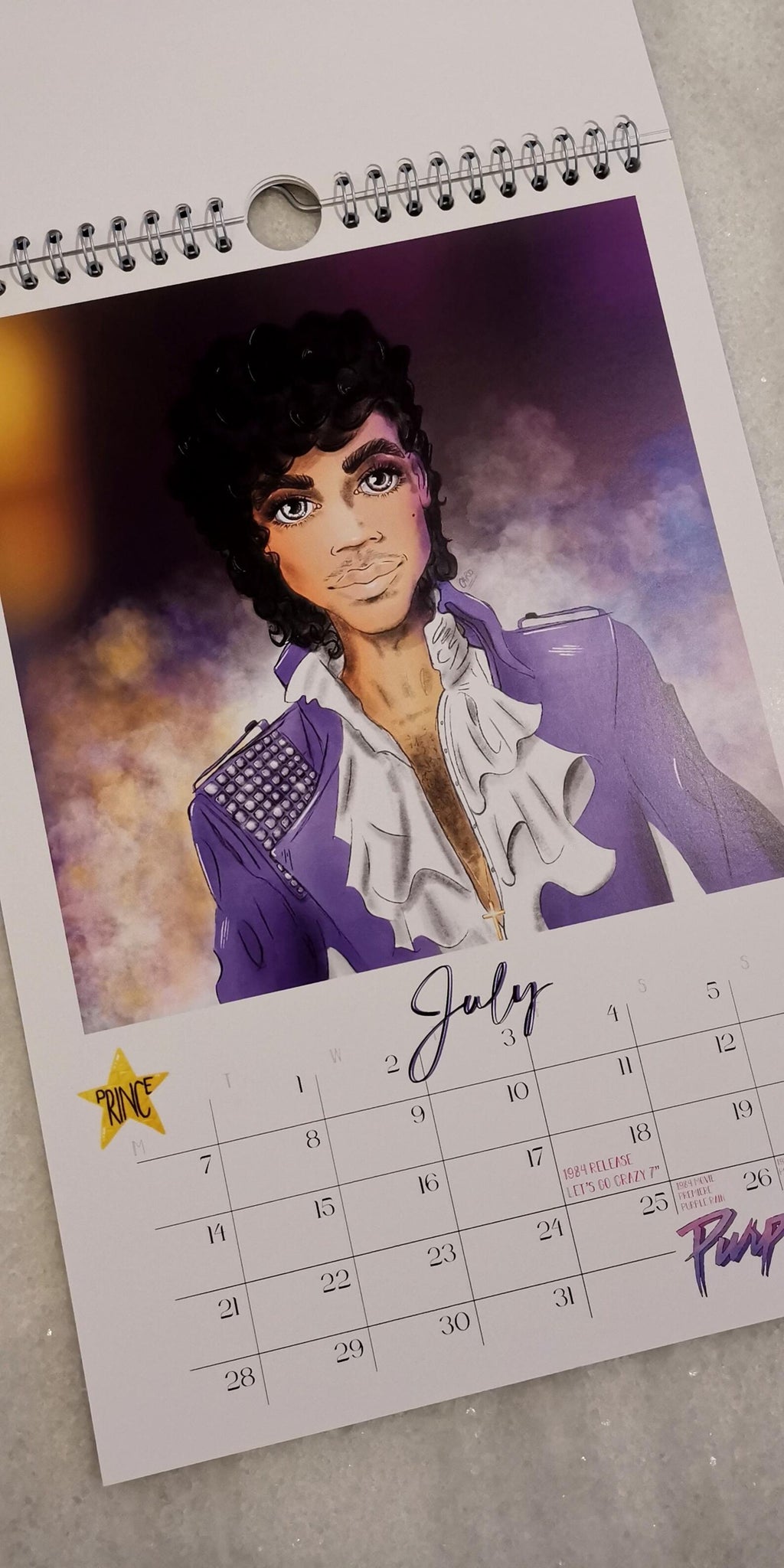 2025 Prince Inspired Art Calendar