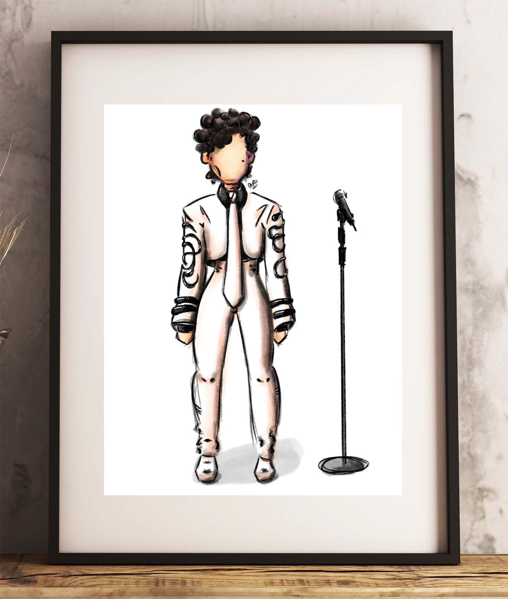 "D&P Snake Outfit" Prince Inspired Art Print