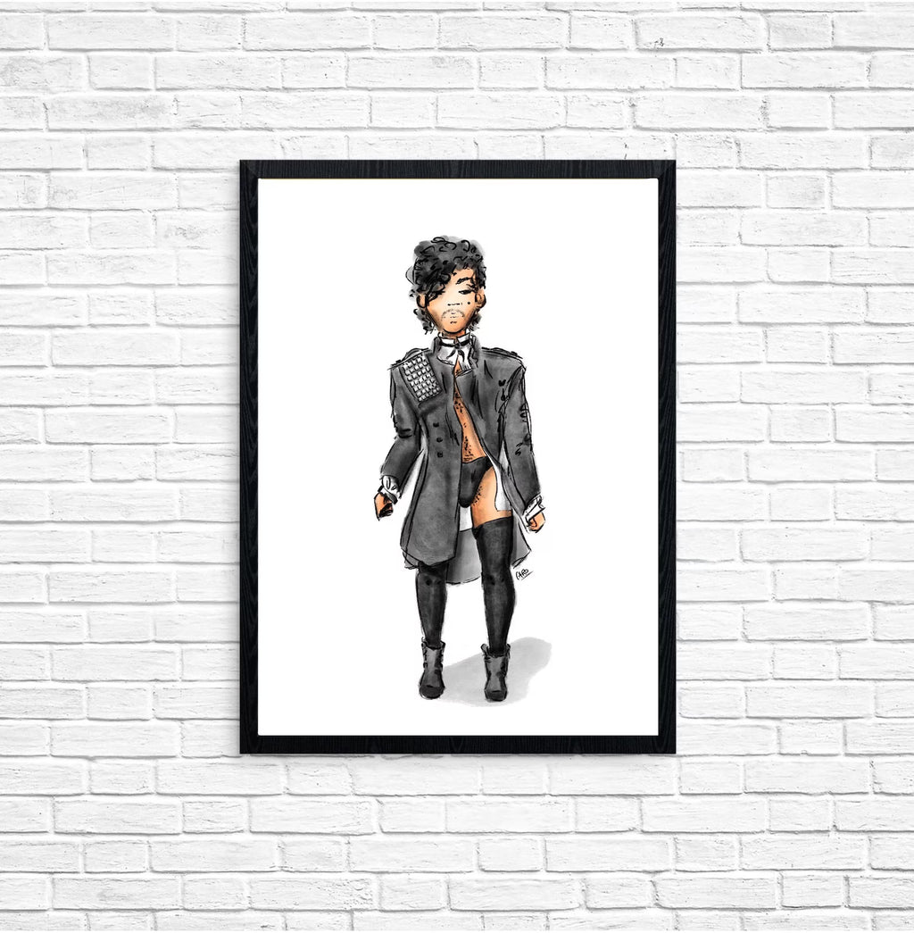 "Controversy Outfits Coat" Prince Inspired Art Print
