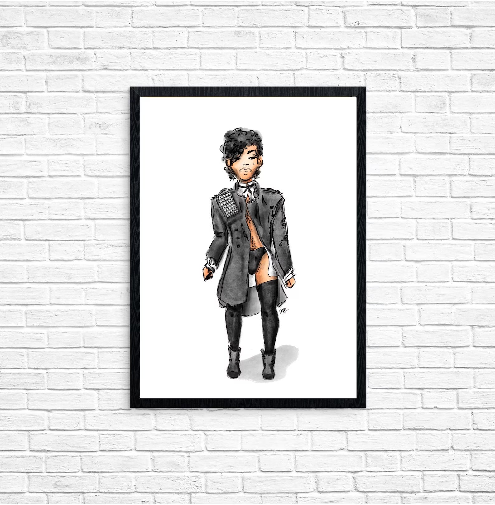 "Controversy Outfits Coat" Prince Inspired Art Print
