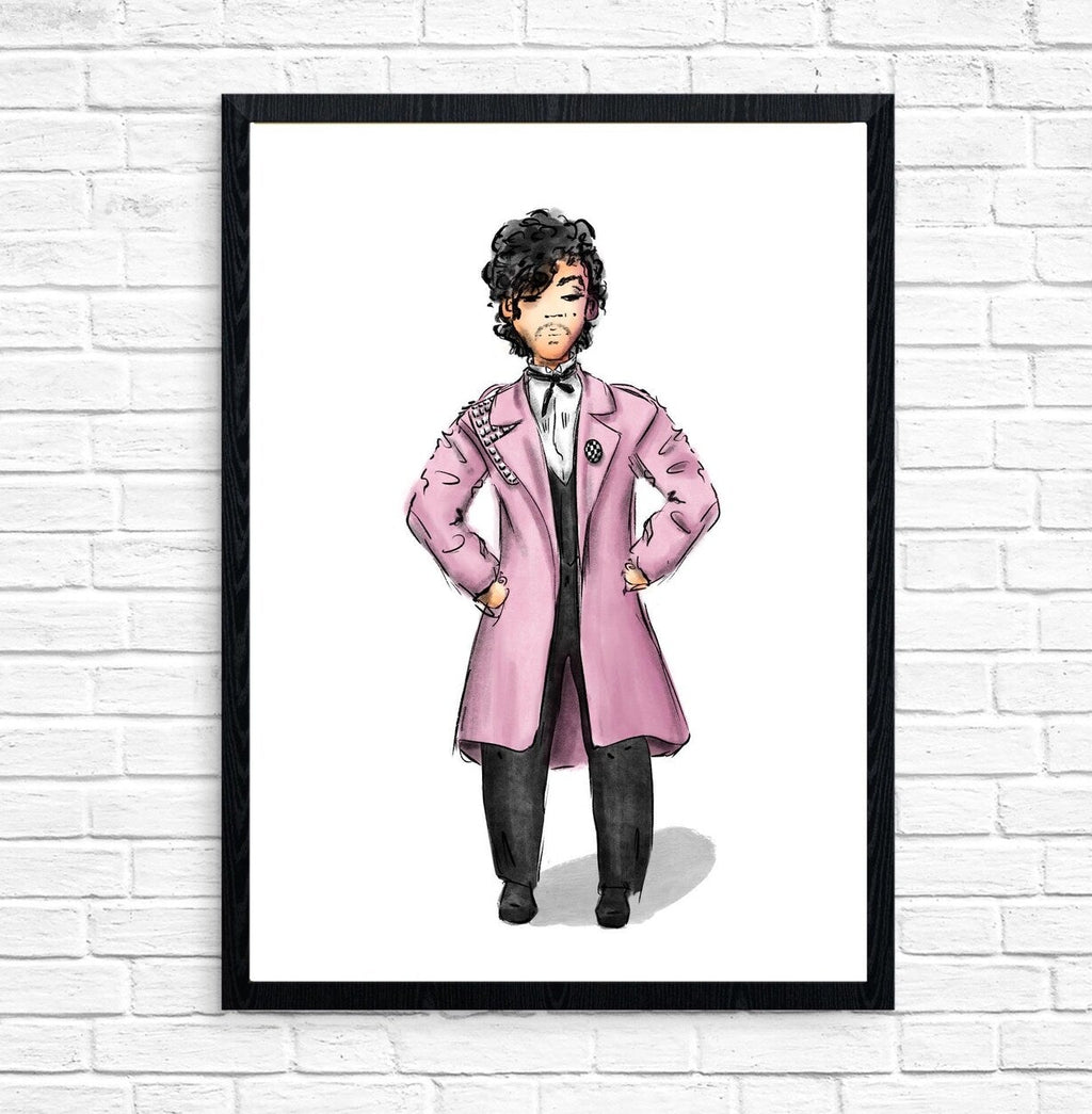 "Controversy Outfits Purple" Prince Inspired Art Print
