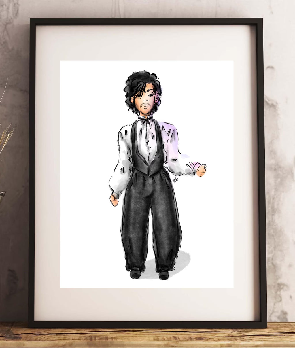 "Controversy Outfits Suit" Prince Inspired Art Print