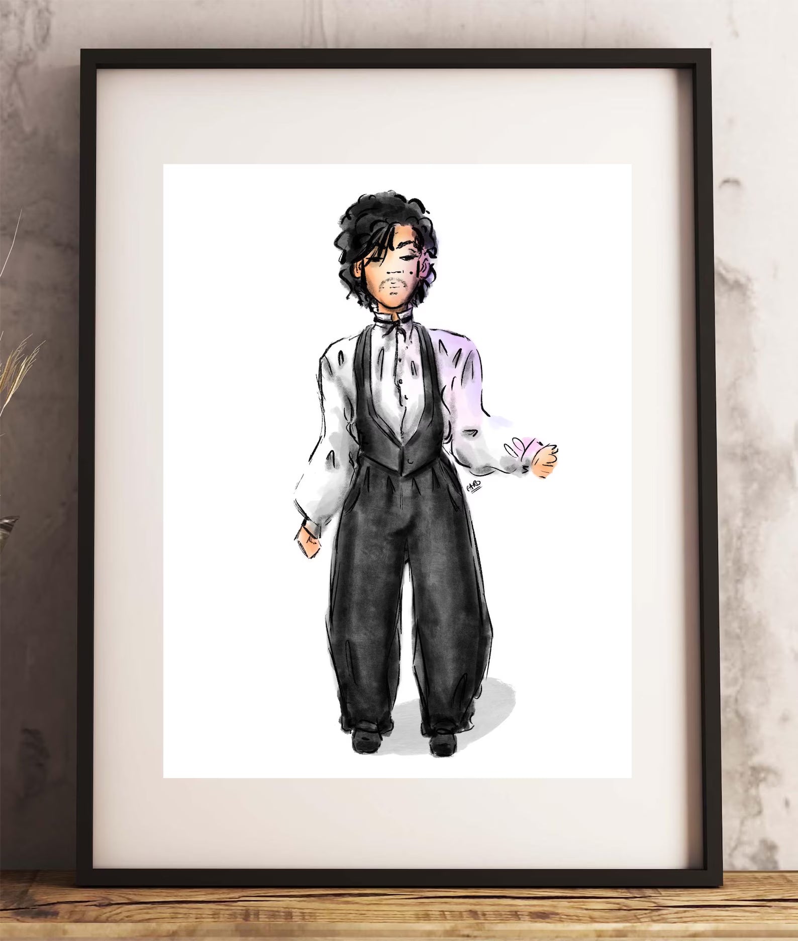 "Controversy Outfits Suit" Prince Inspired Art Print