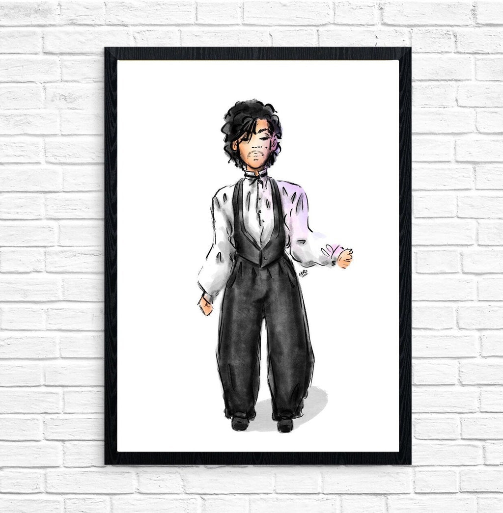 "Controversy Outfits Suit" Prince Inspired Art Print