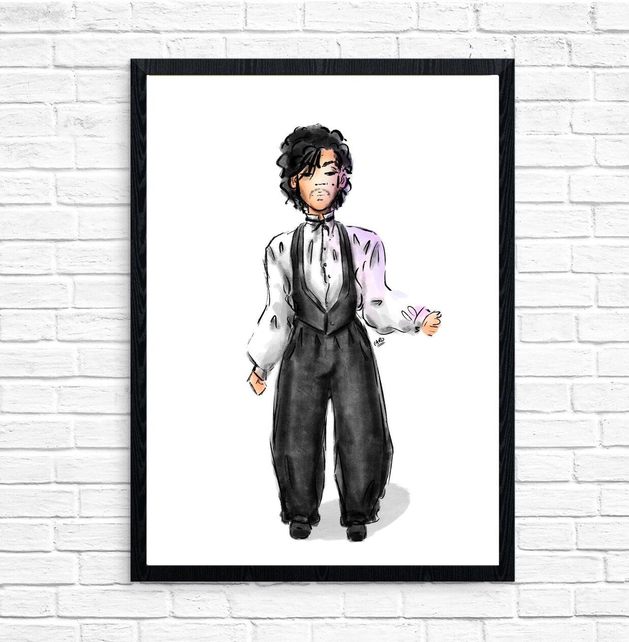 "Controversy Outfits Suit" Prince Inspired Art Print