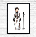 "D&P Snake Outfit" Prince Inspired Art Print