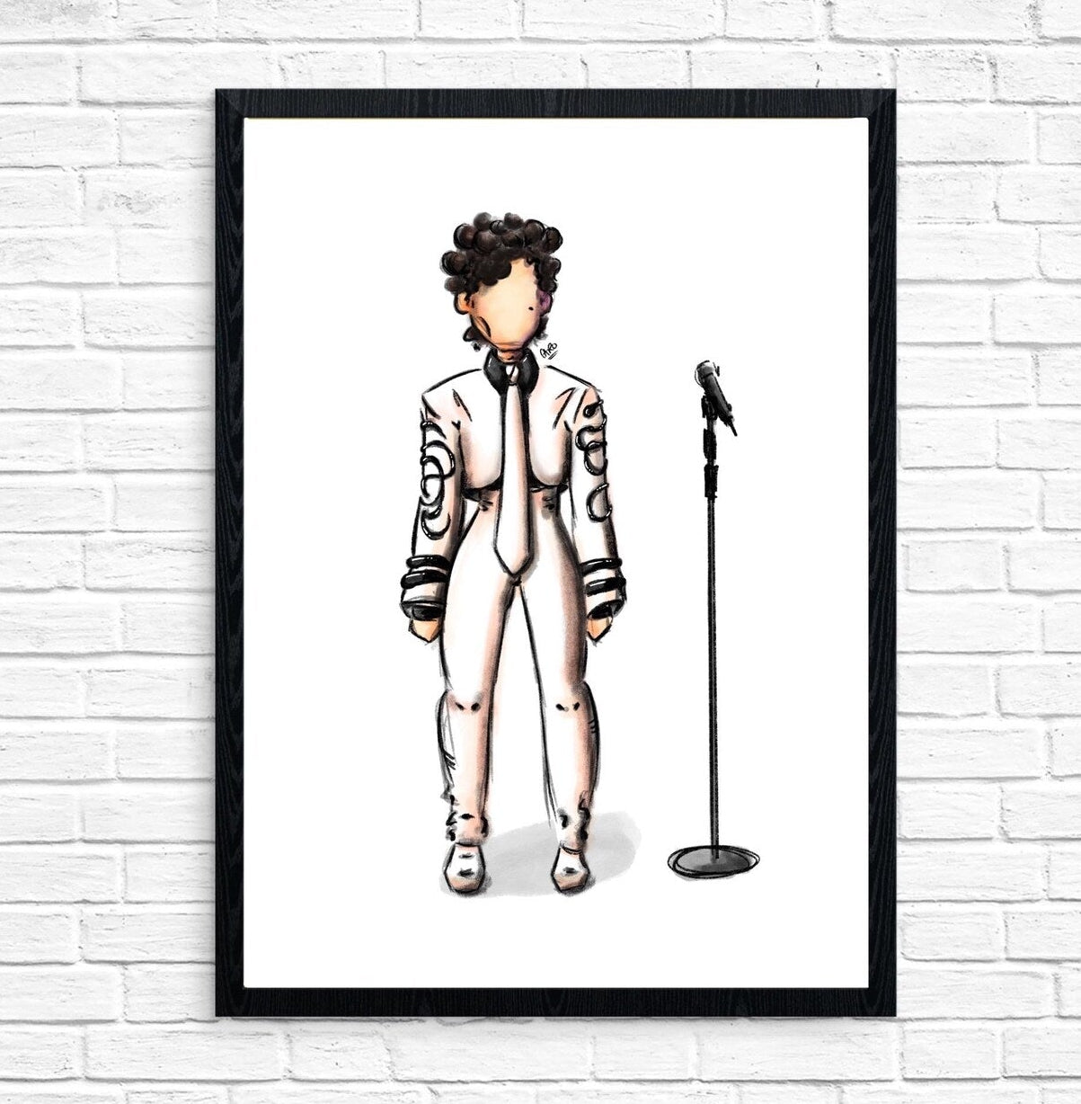 "D&P Snake Outfit" Prince Inspired Art Print