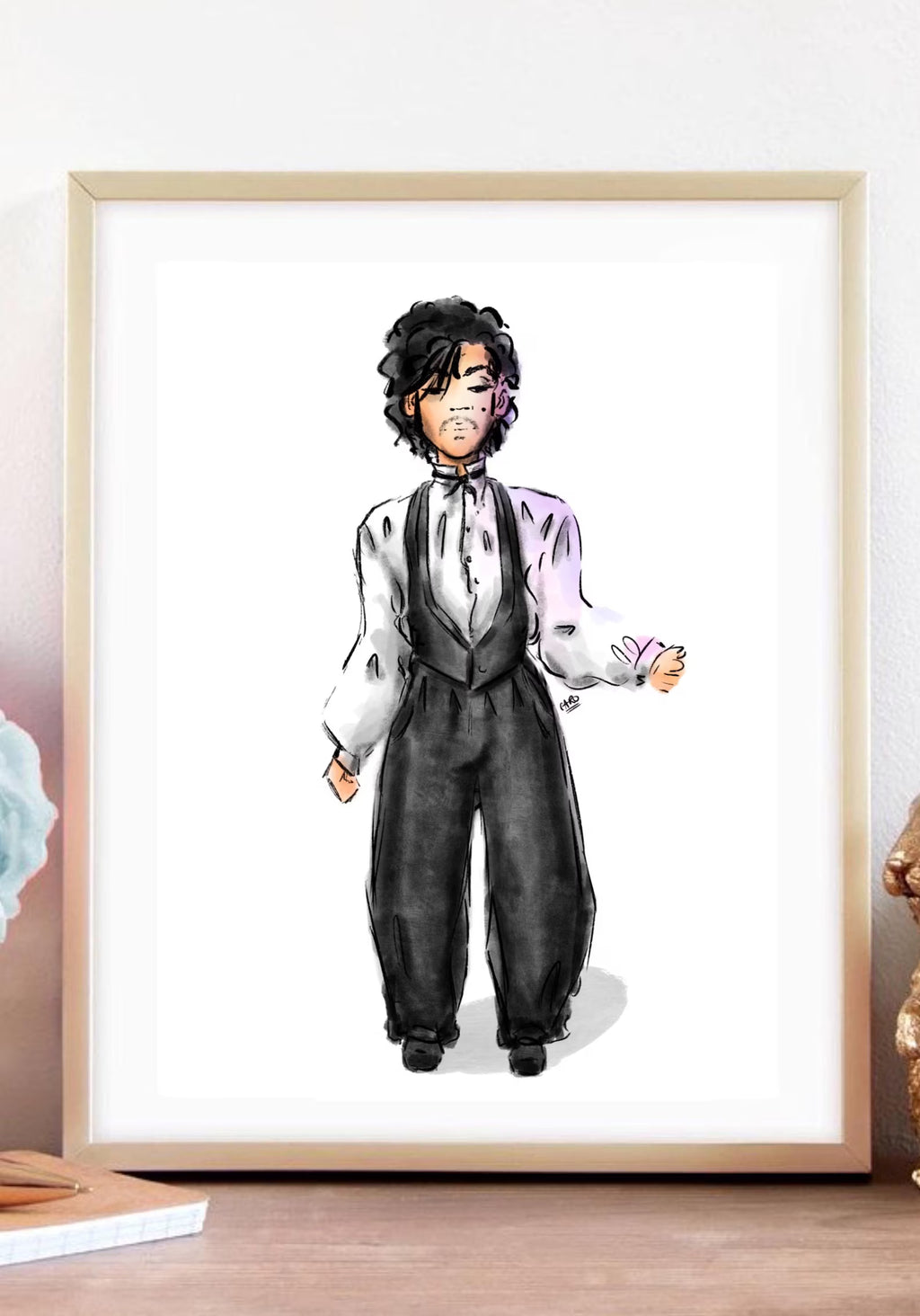 "Controversy Outfits Suit" Prince Inspired Art Print