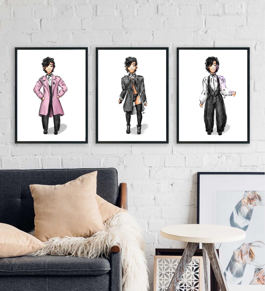 "Controversy Outfits Suit" Prince Inspired Art Print