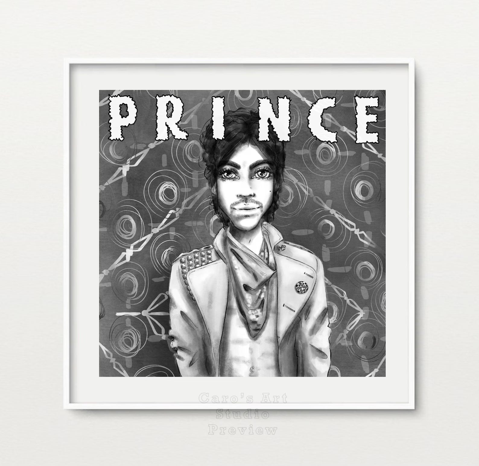 "Whenever I'm Around You Baby" Prince Inspired Art Print