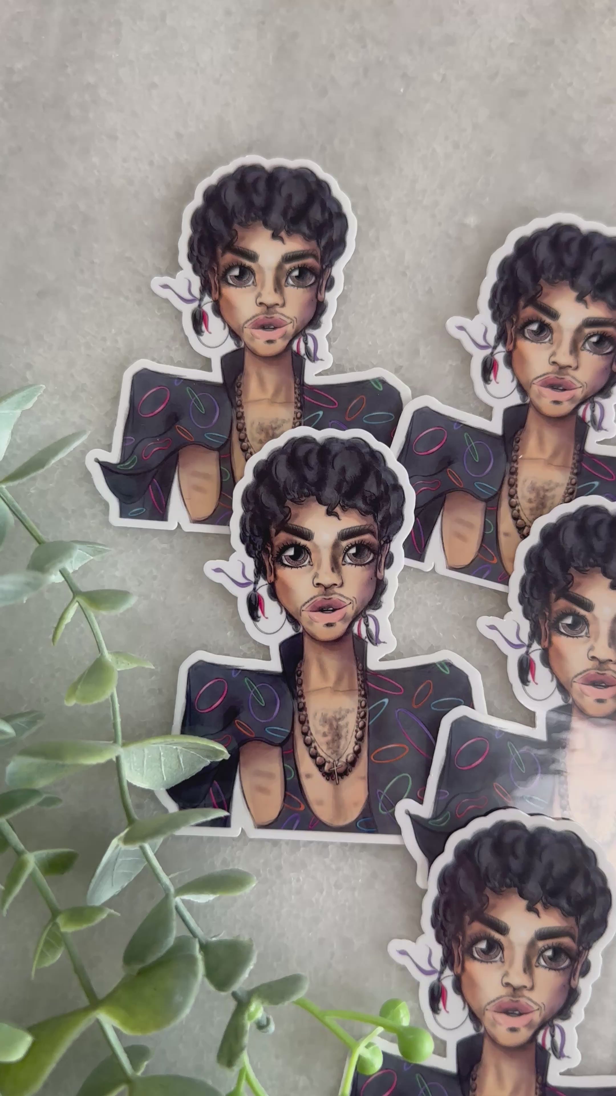"Looking 4 Big Fun" Prince Inspired Sticker