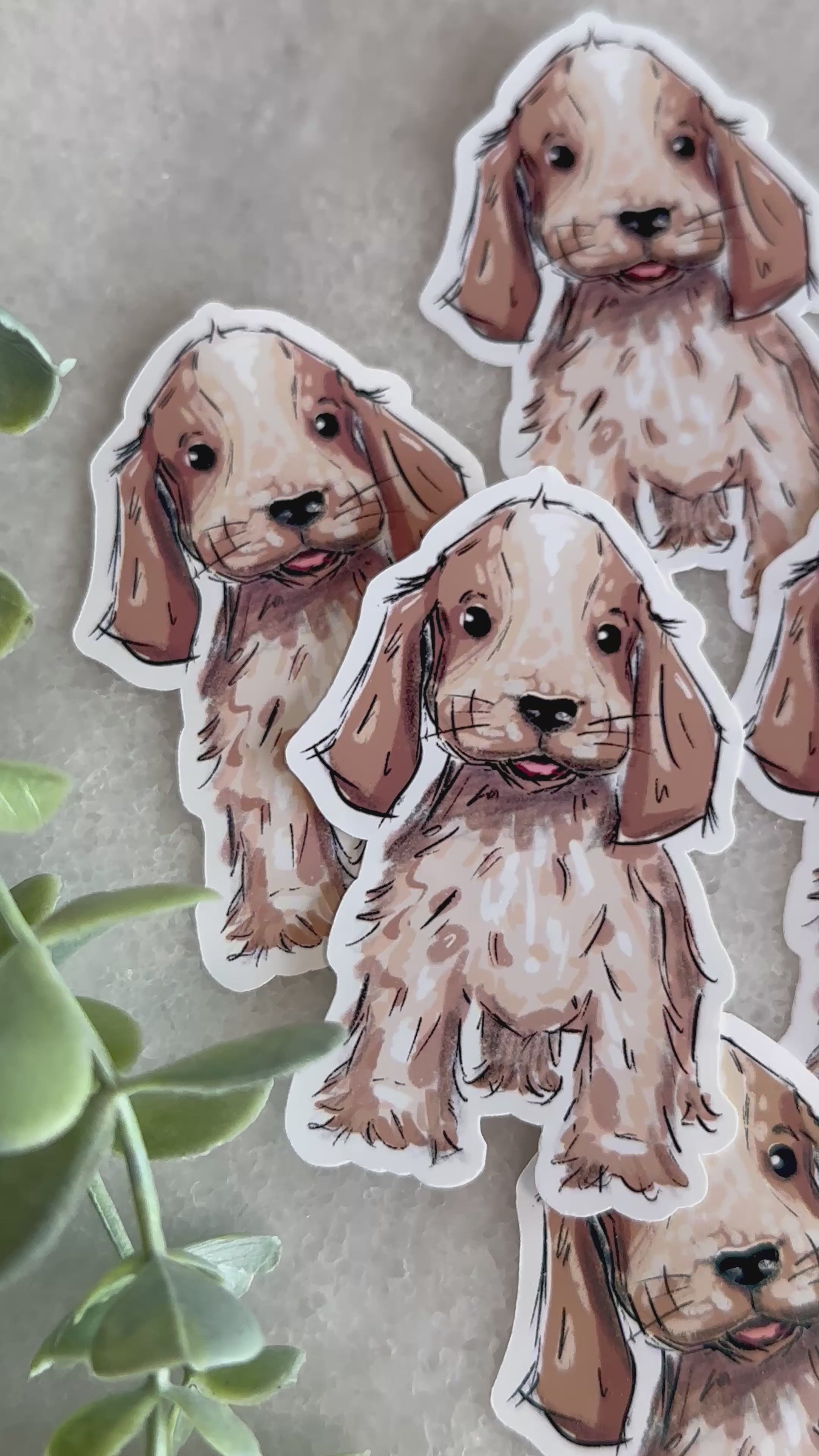 "Cocker Spaniel" Dog Lover Sticker
