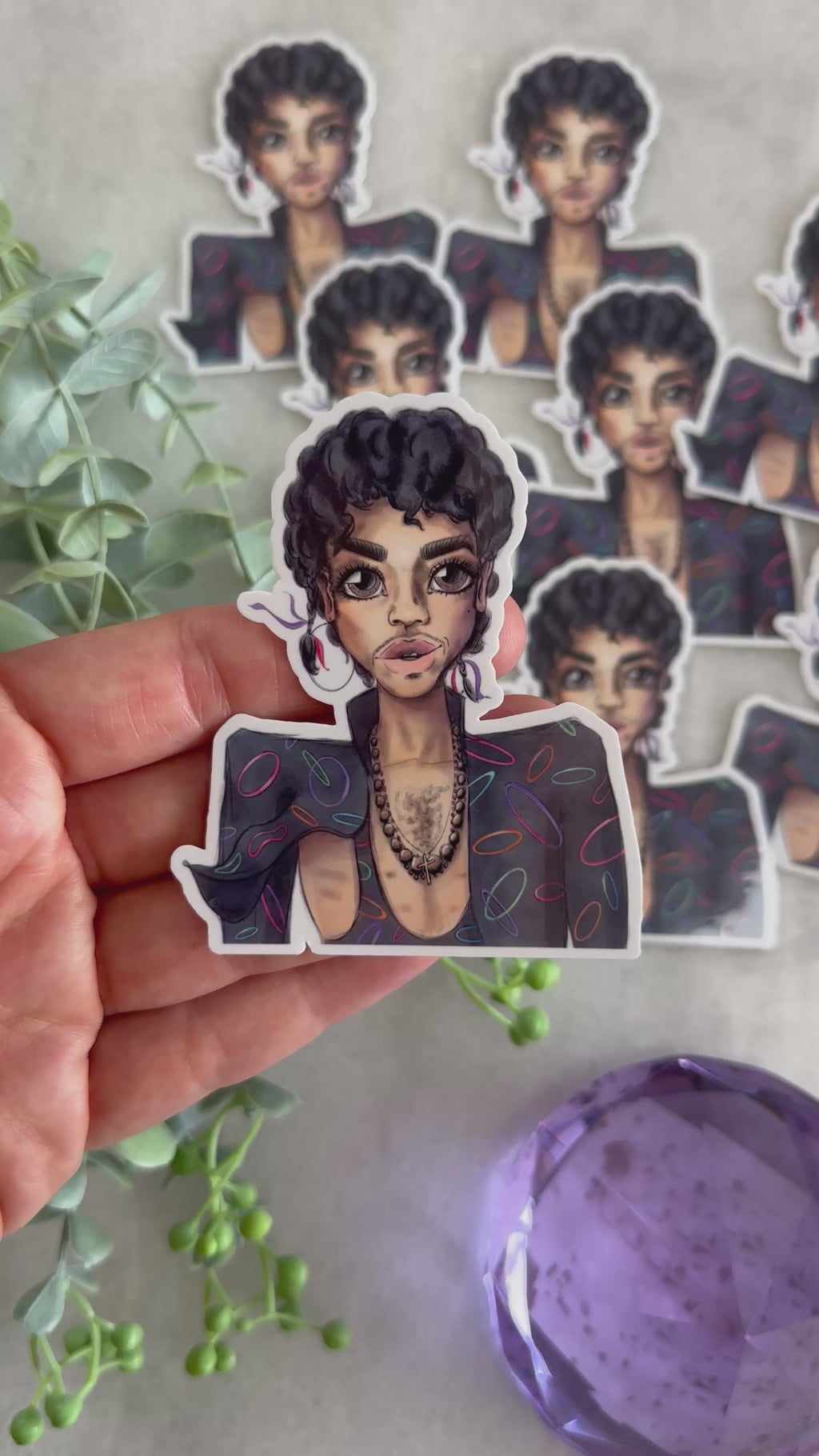 "Looking 4 Big Fun" Prince Inspired Sticker