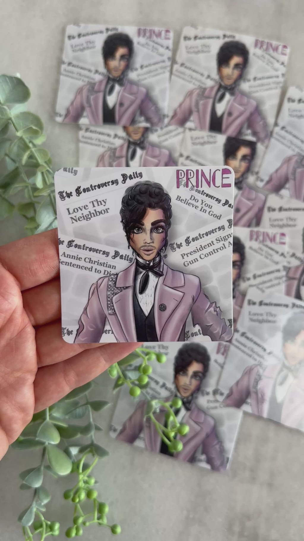 "Am I Straight or Gay?" Prince Inspired Sticker